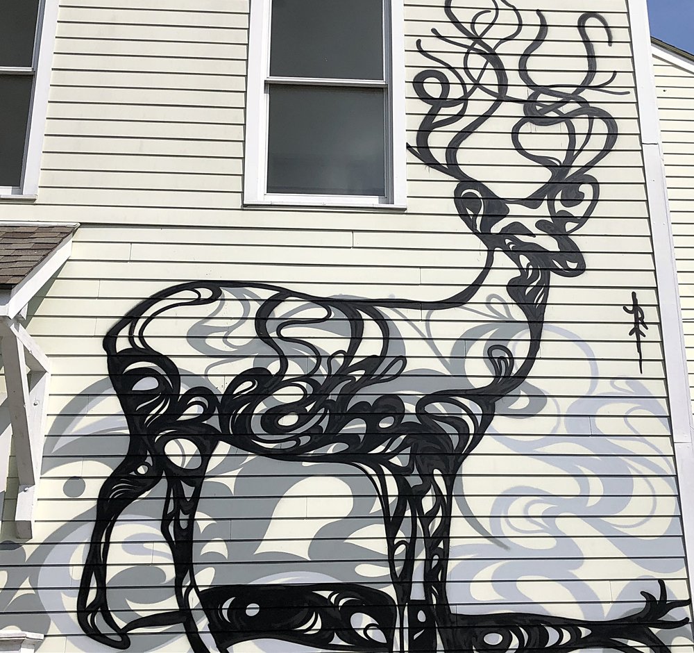 Mural by @joshuamartel, 2100 Oretha Castle Haley Boulevard, rear